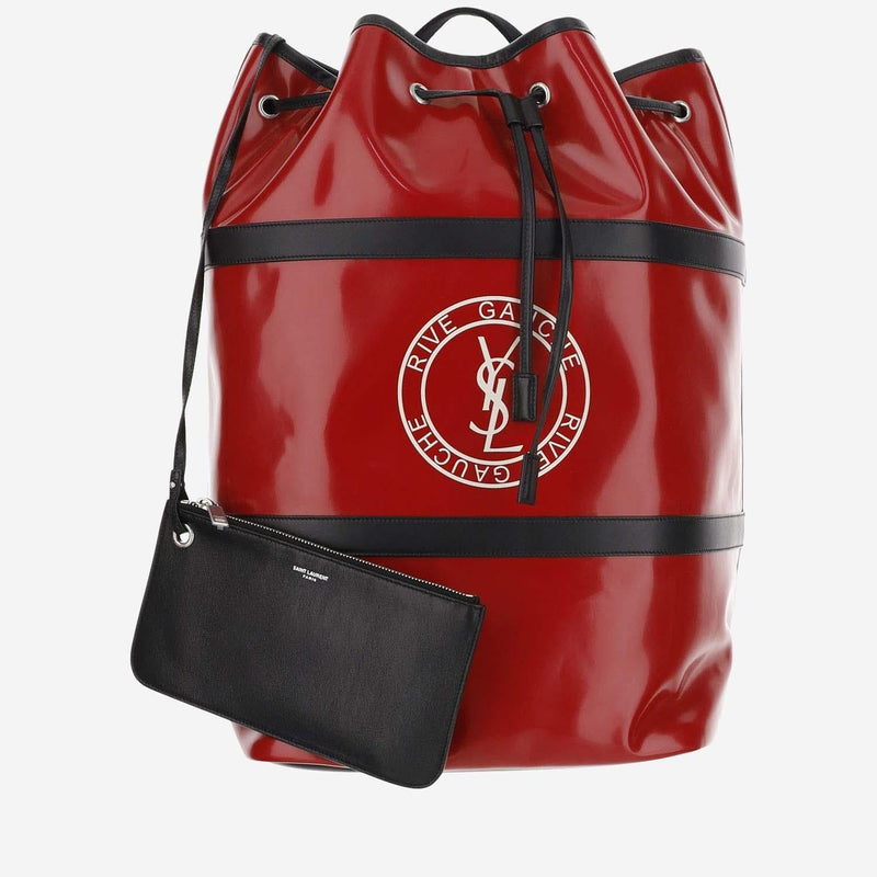 Saint Laurent Shoulder Bag — Red Polyurethane