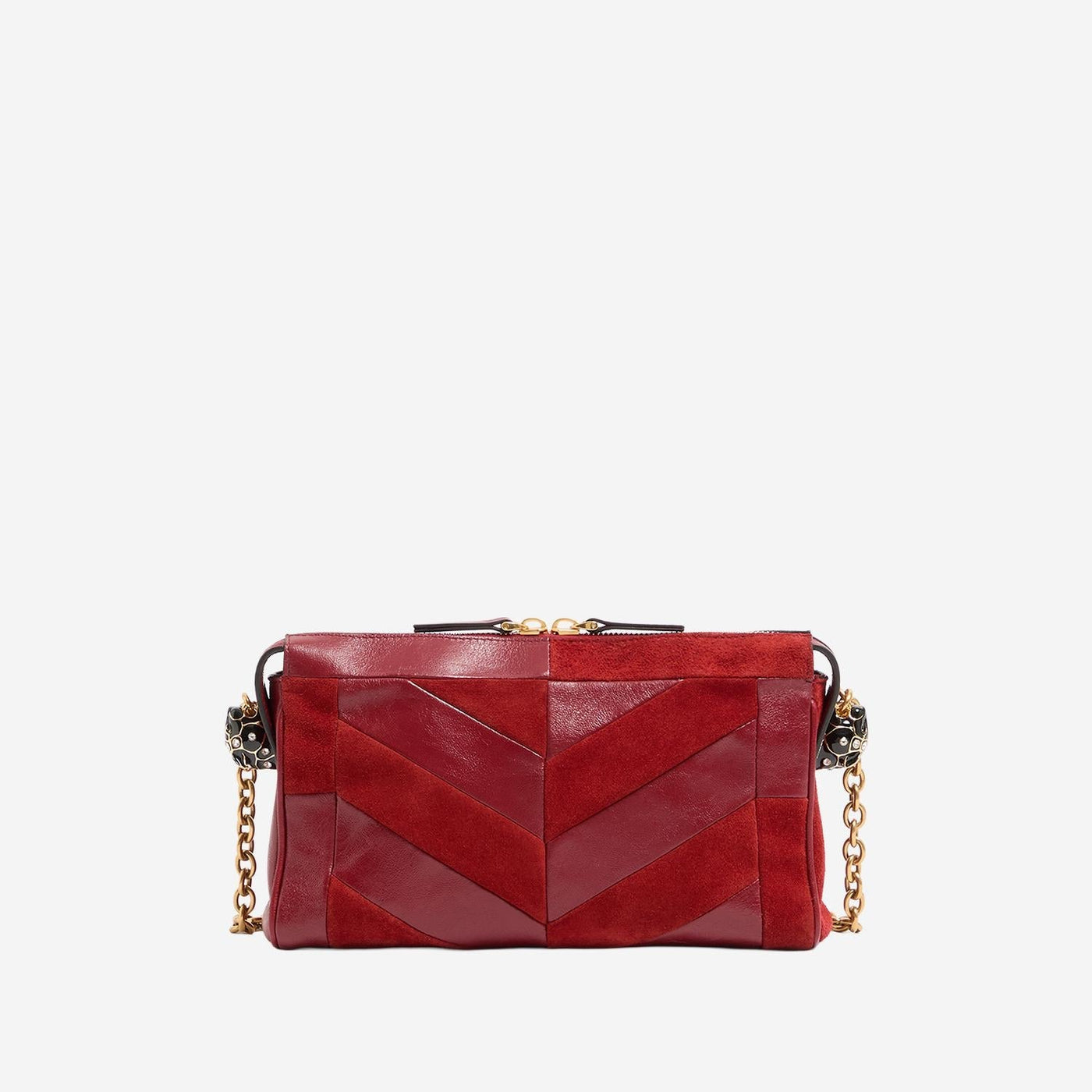 Valentino Garavani Panthea Shoulder Bag — Red Leather