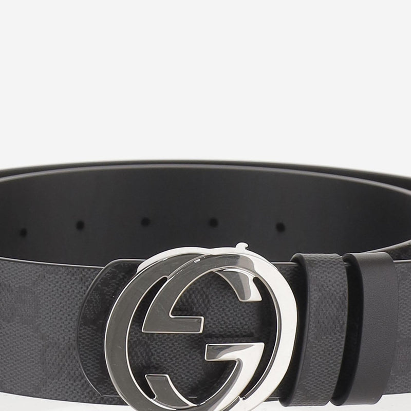 Gucci Gg Belt — Black Leather