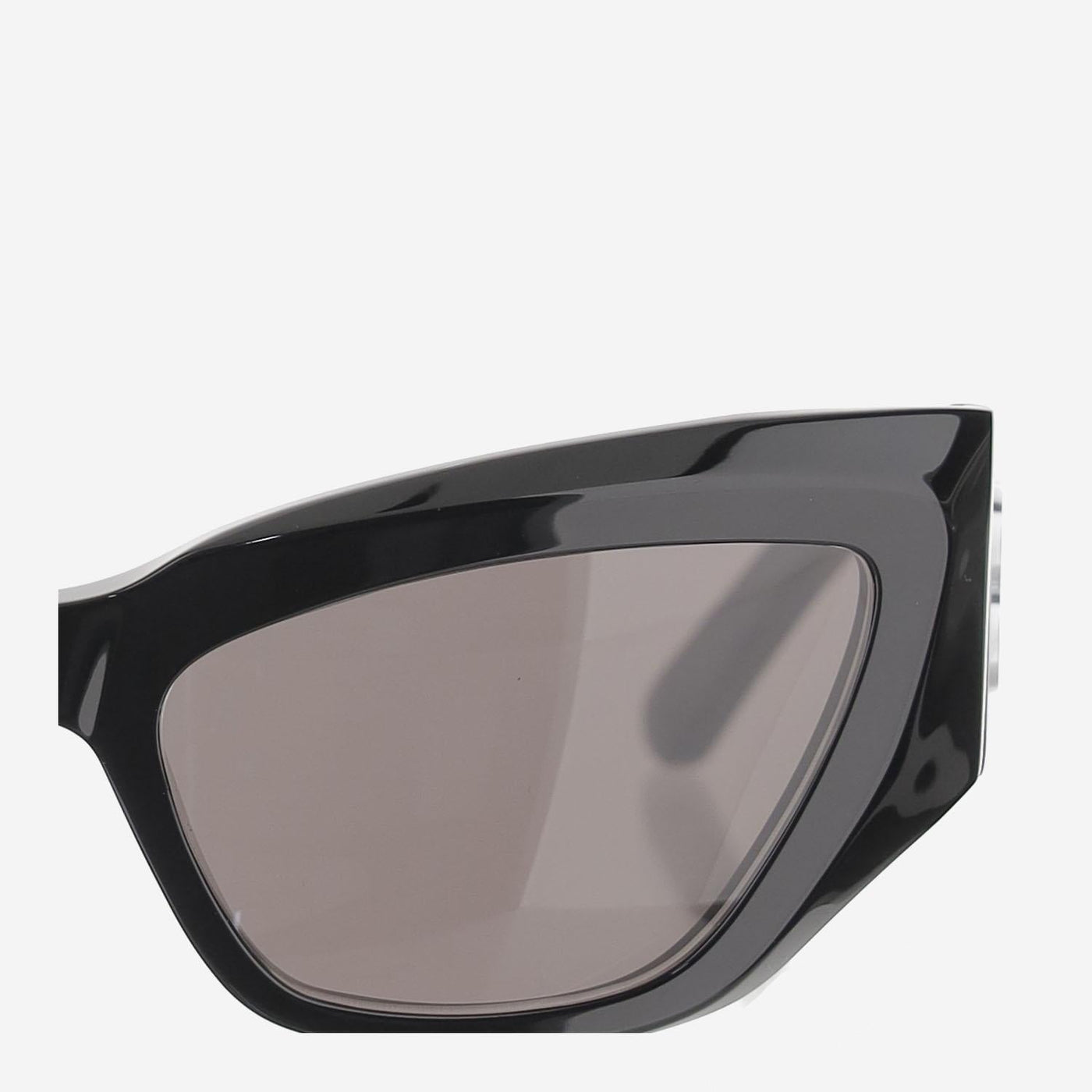 Balenciaga 830321 Geometric Acetate Sunglasses — Black