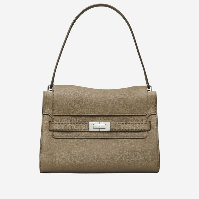 Tory Burch Shoulder Bag — Brown Pelle Martellata