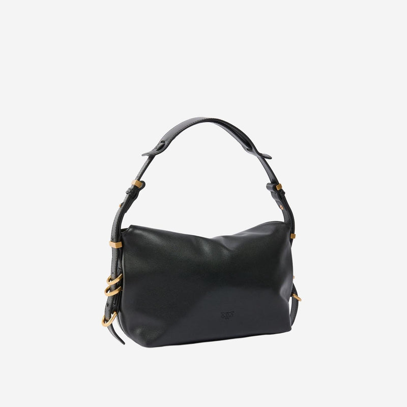 Pinko Shoulder Bag — Black Leather