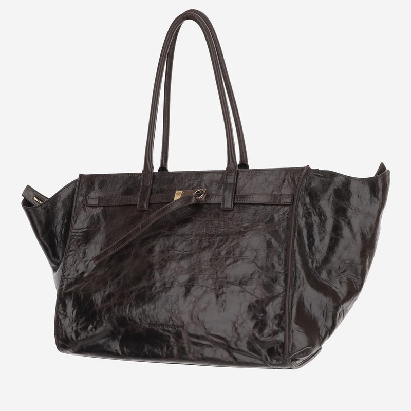 Benedetta Bruzziches Tote Bag — Brown Leather