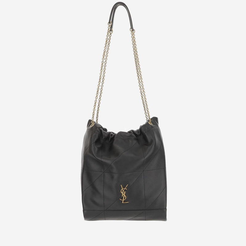 Saint Laurent Shoulder Bag — Black Leather