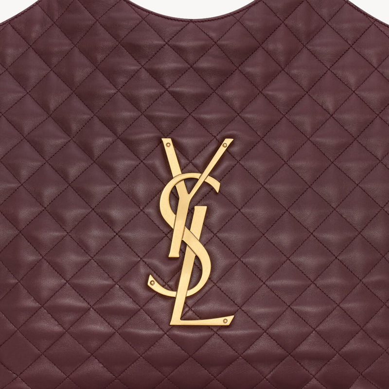 Saint Laurent Icare Shoulder Bag — Burgundy Leather