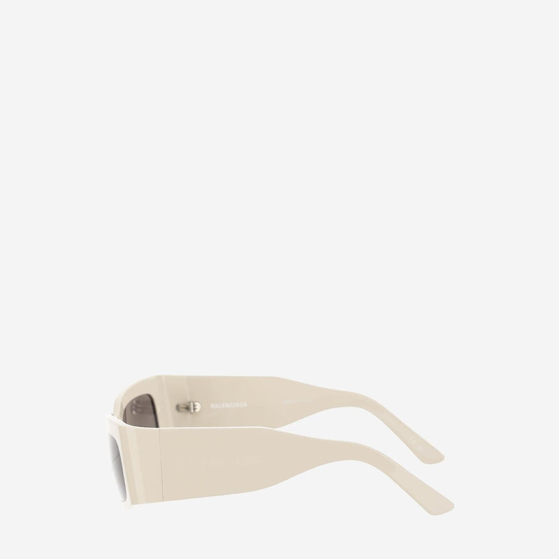 Balenciaga 773507 Logo Acetate Sunglasses — Ivory