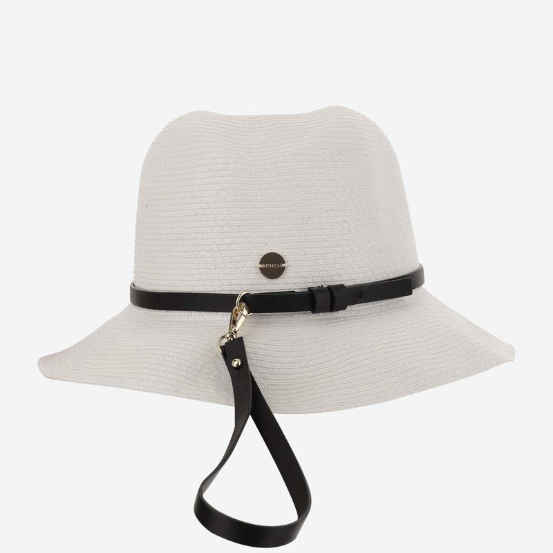 Filippo Catarzi Cat40 Paper Blend Panama Hat — White