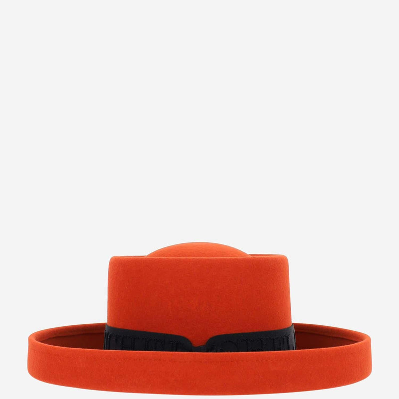 Maison Michel 1158002001 Fedora — Orange Rabbit Felt Fedoras