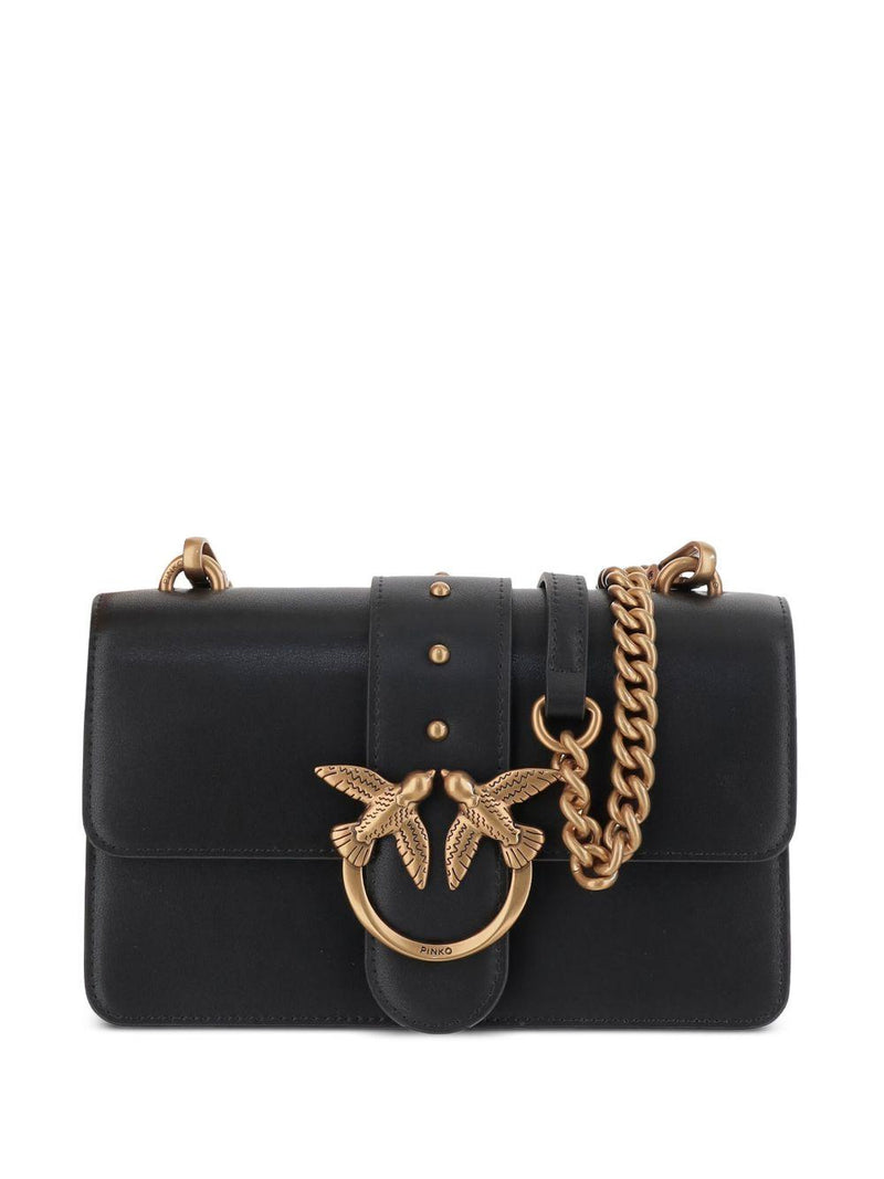 Pinko Shoulder Bag — Black Leather