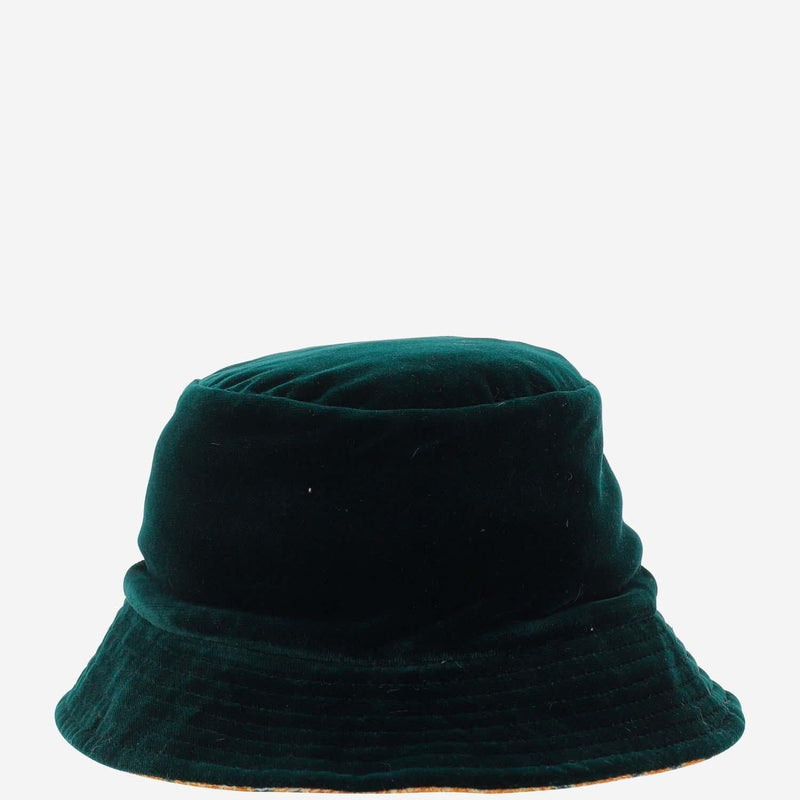 Grevi 3214 All-Over Geometric Pattern Bucket Hat — Orange Cotton
