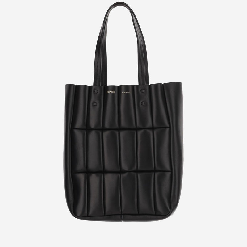 Khaite Zoe Tote Bag — Black Lambskin