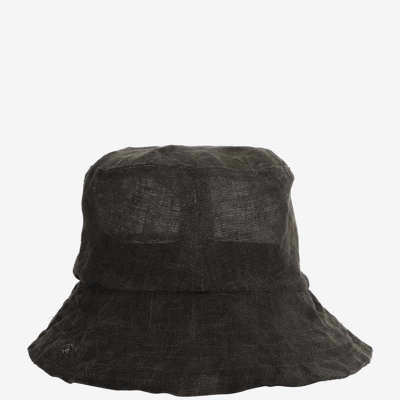 Reinhard Plank Contas Linen Bucket Hat — Green