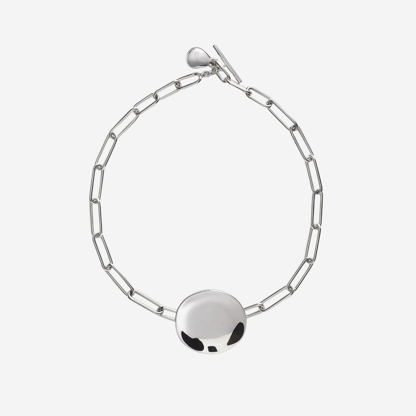Phoebe Philo Chain Link With Orb Charm Bracelet — Silver Sterling Bracelets