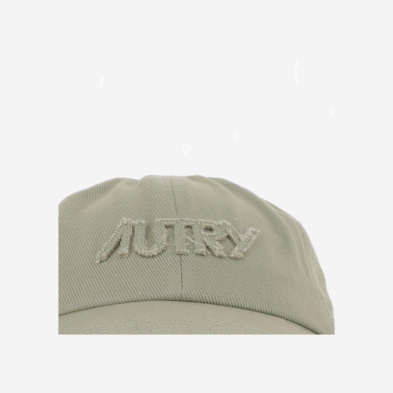 Autry Acpu066y Logo-Patch Cotton Baseball Cap — Green Caps