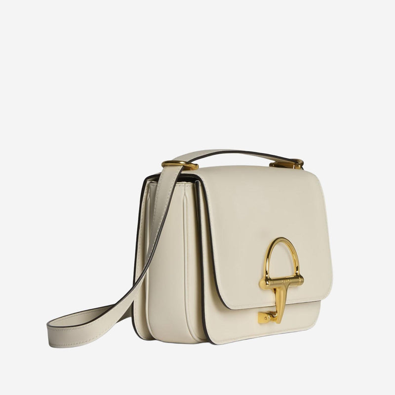 Gucci Siena Shoulder Bag — White Calfskin