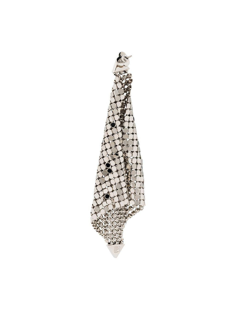 Rabanne Pixel Earrings — Silver Aluminium