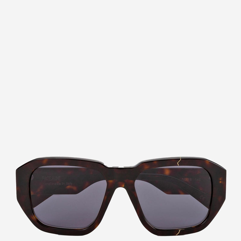 Face Hide Brokencosmo Sunglasses — Brown Acetate