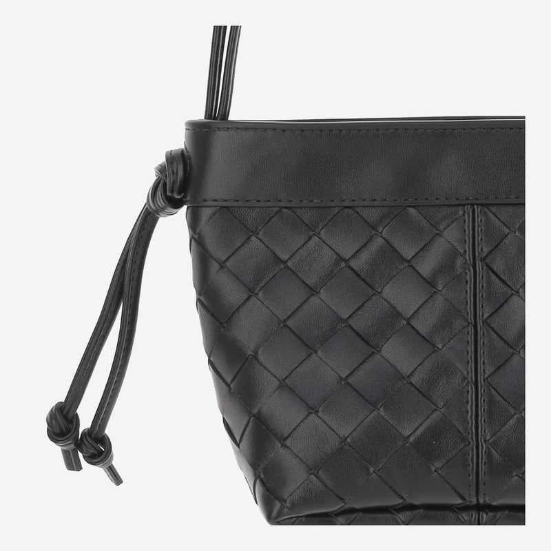 Bottega Veneta Shoulder Bag — Black Pelle