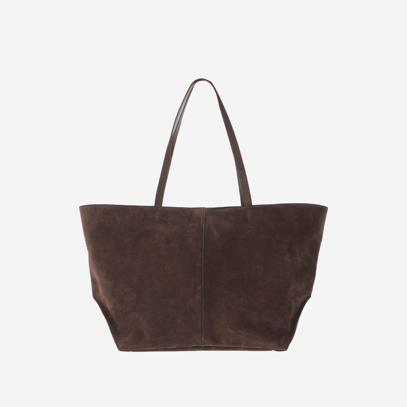 Jil Sander Suede Tote Bag — Brown