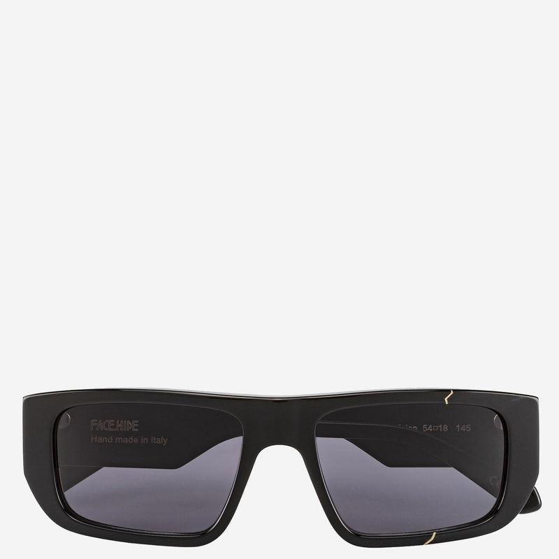 Face Hide Brokenvsion Sunglasses — Black Acetate