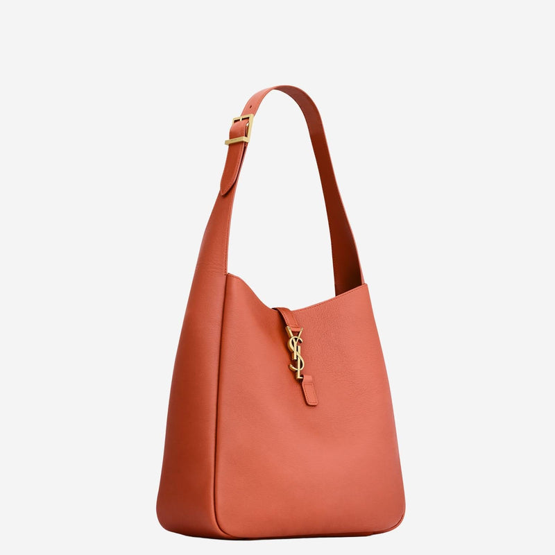 Saint Laurent Shoulder Bag — Orange Leather