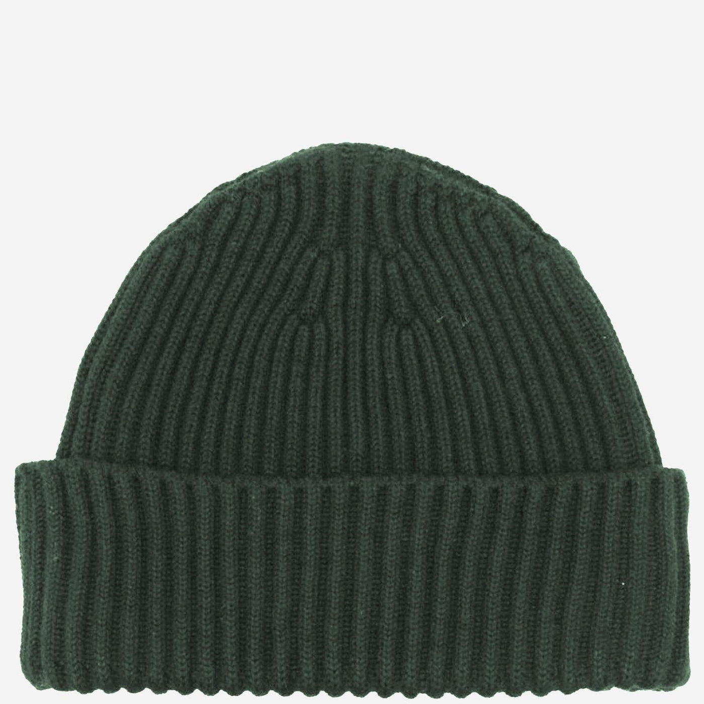 Stone Island N100007 Logo Virgin Wool Beanie — Green Beanies