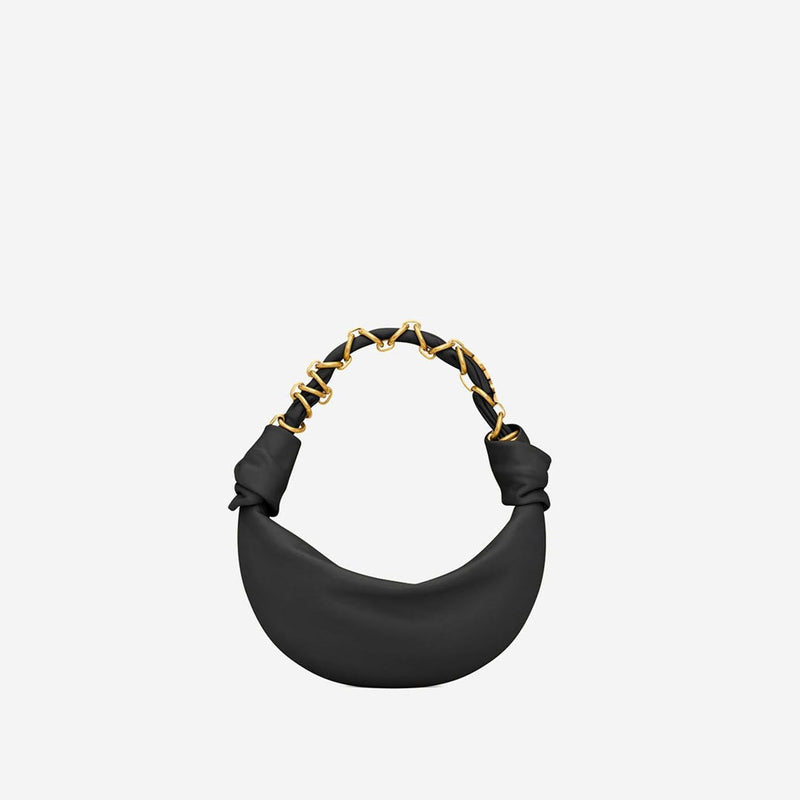 Saint Laurent Hobo Bag — Black Leather