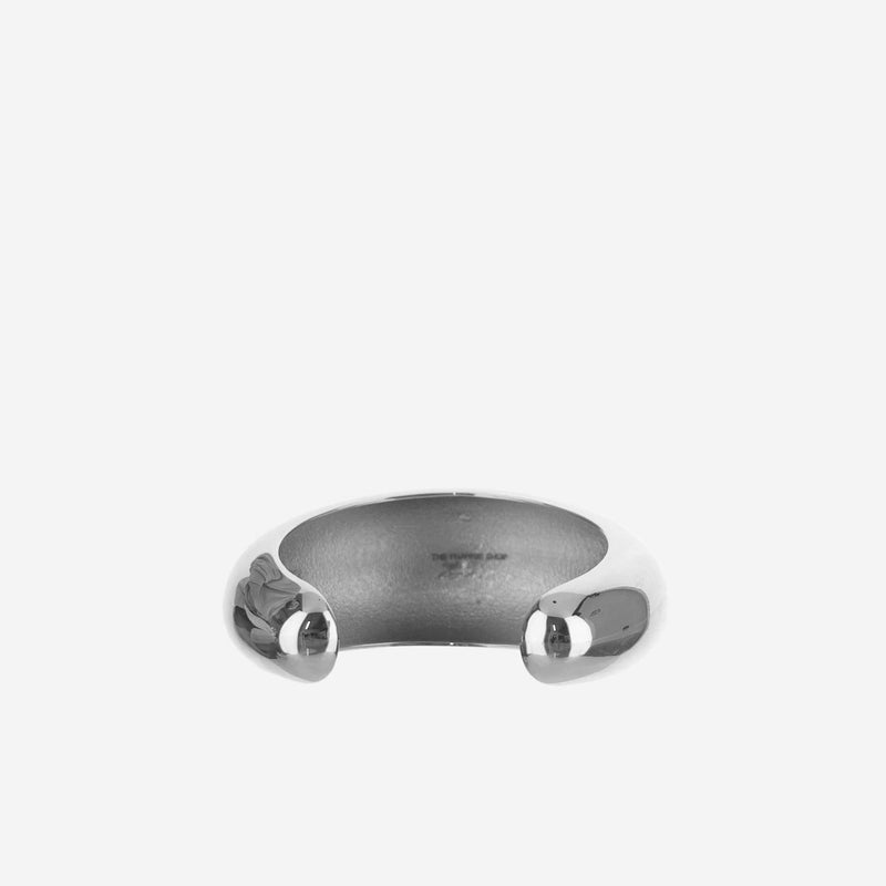 The Frankie Shop Polished Rigid Brass Bracelet — Silver Bracelets