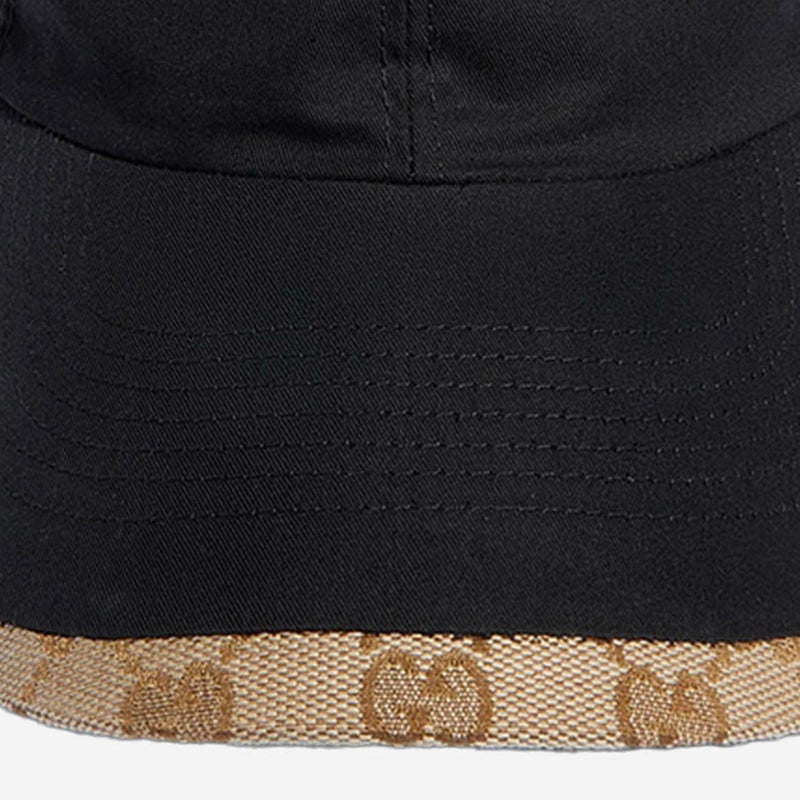 Gucci 875670 Cotton-Blend Baseball Cap — Black Caps