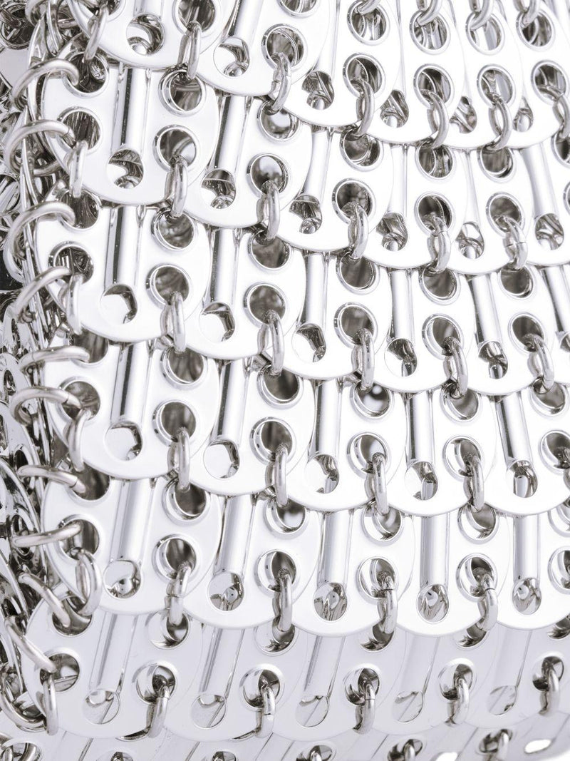 Rabanne Shoulder Bag — Silver Steel