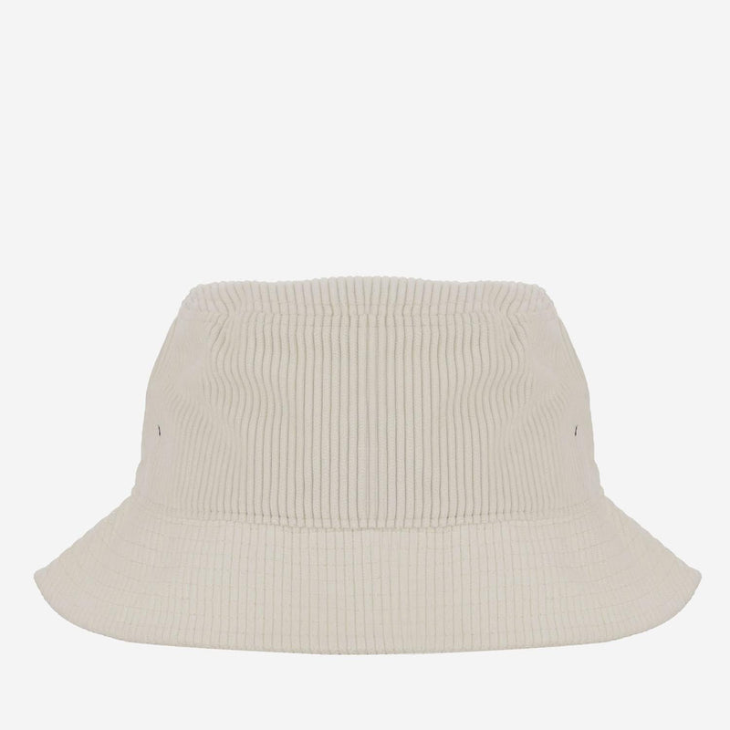 Autry Acpur2uc Ribbed Knit Logo Bucket Hat — White Polyester