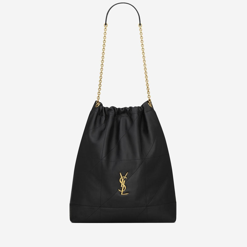 Saint Laurent Jamie Shoulder Bag — Black Lambskin Leather