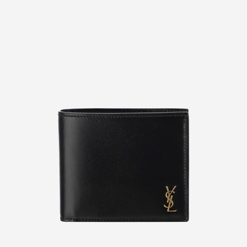 Saint Laurent Wallet — Black Calfskin