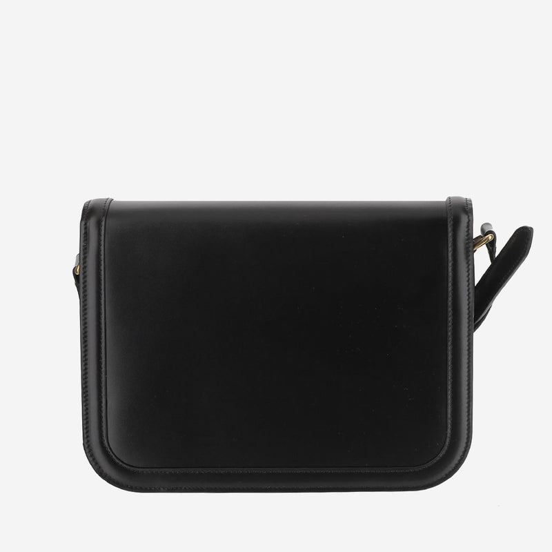 Valentino Garavani Vlogo Shoulder Bag — Black Calfskin