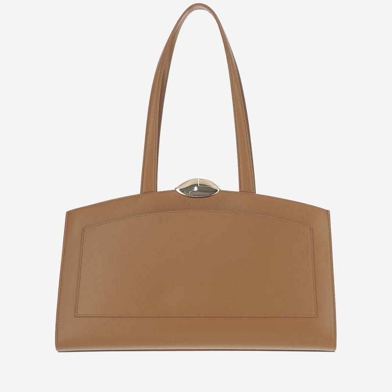 Benedetta Bruzziches Serena Shoulder Bag — Brown Leather