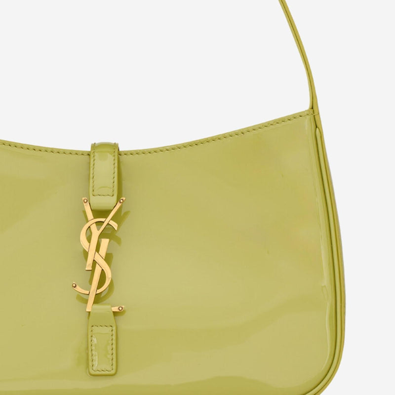 Saint Laurent Shoulder Bag — Green Calfskin Leather
