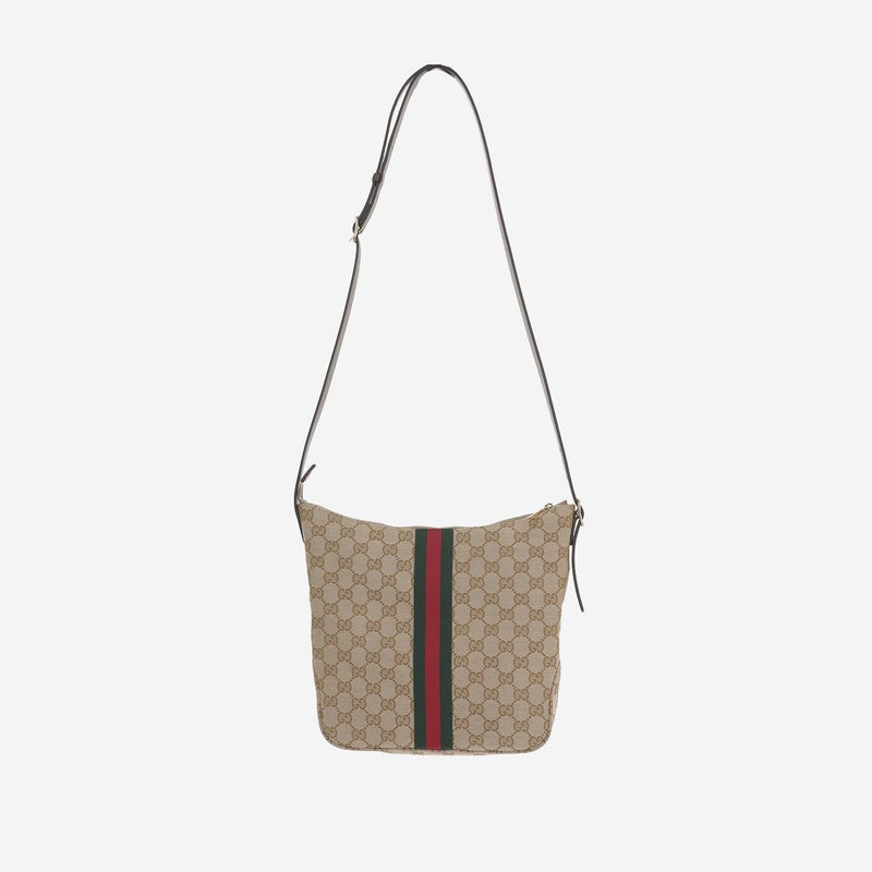 Gucci Lunetta Shoulder Bag — Beige Polyester