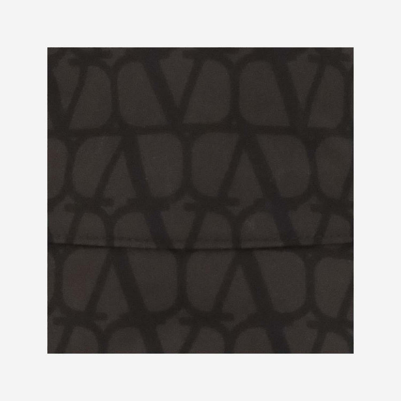 Valentino Garavani 3y2hga11 Toile Iconographe Print Bucket Hat — Brown Polyester