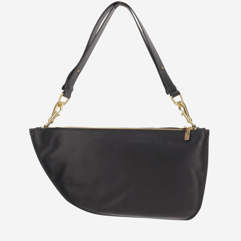 Burberry Shoulder Bag — Black Calfskin