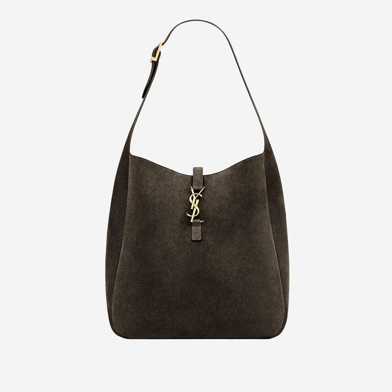 Saint Laurent Shoulder Bag — Brown Suede