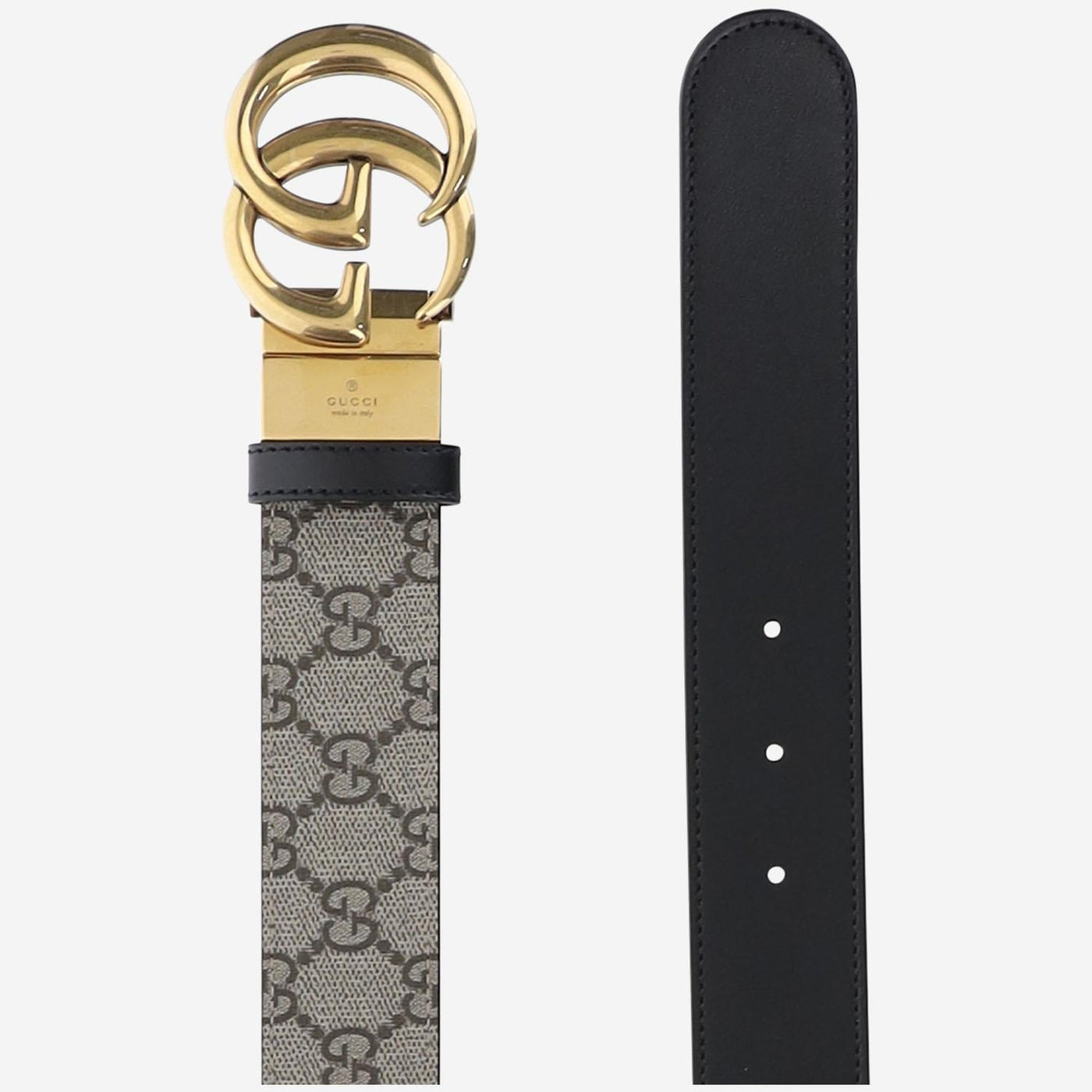 Gucci Belt — Black Polyurethane