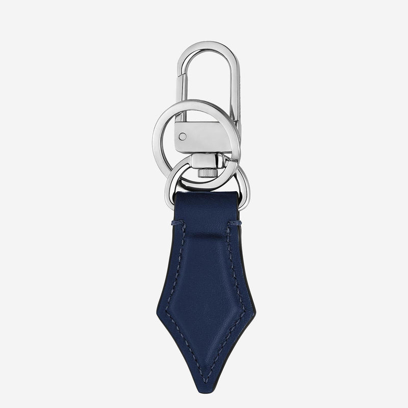 Montblanc Pennino Key Case — Navy Leather Keychains