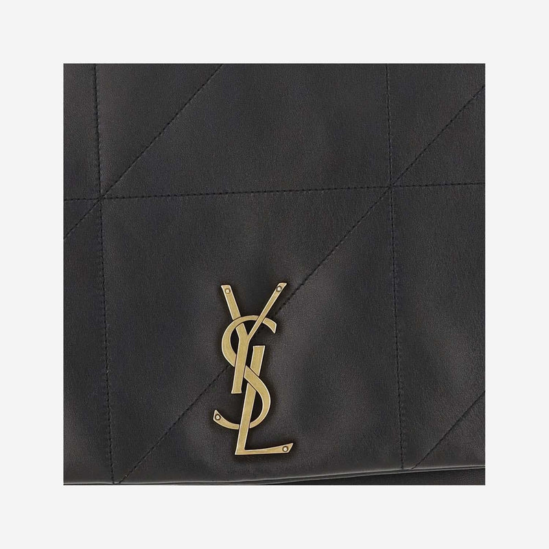 Saint Laurent Quilted Lambskin Shoulder Bag — Black