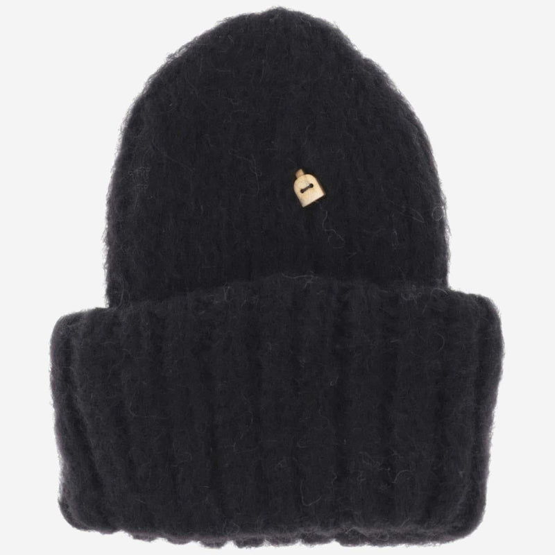 Myssy Noki Beanie — Black Finnshep Wool Beanies
