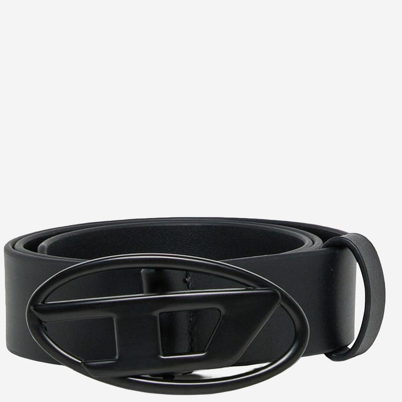 Diesel Leather Belt — Black