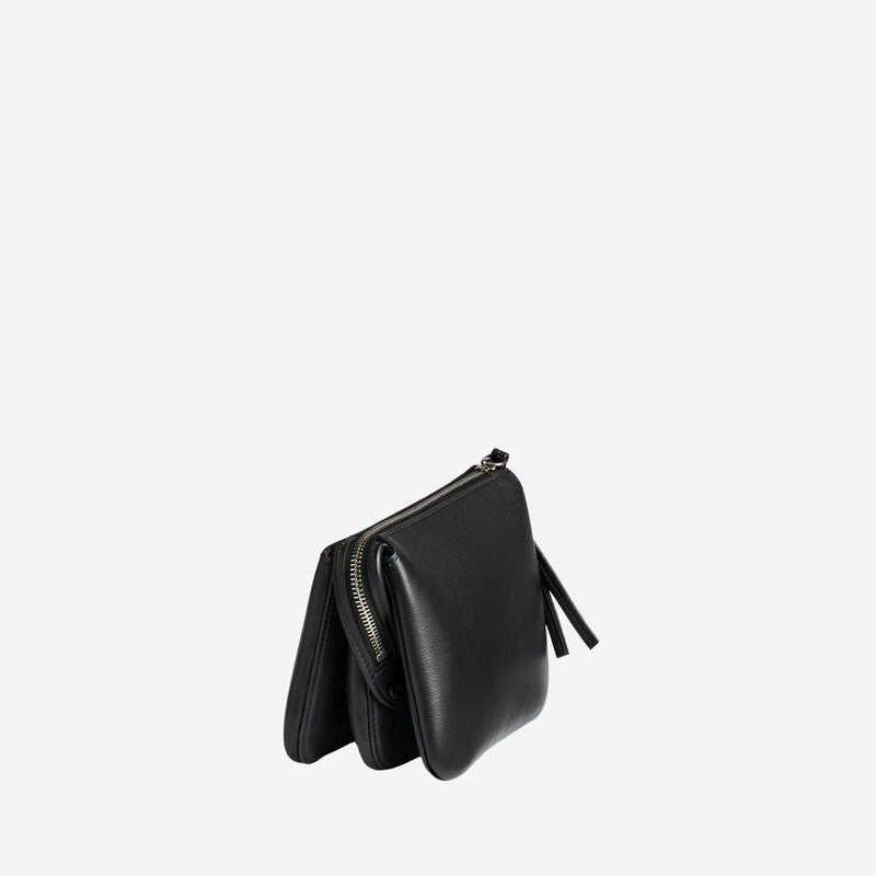 Phoebe Philo Pocket Gig Clutch — Black Leather
