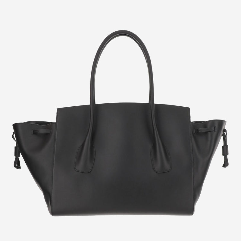 Jil Sander Leather Tote Bag — Black