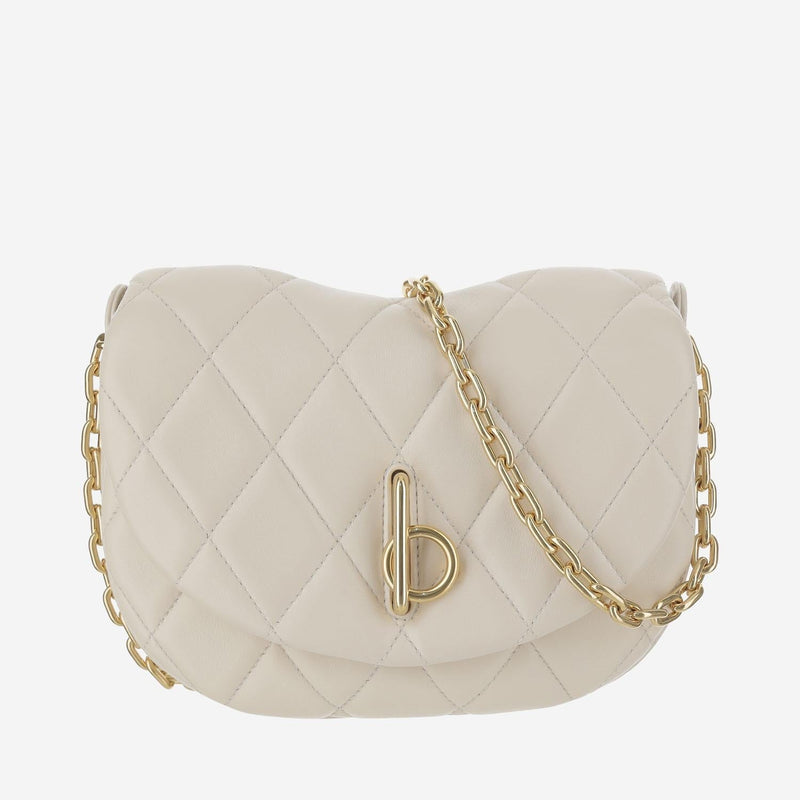 Burberry Shoulder Bag — White Lamb Leather