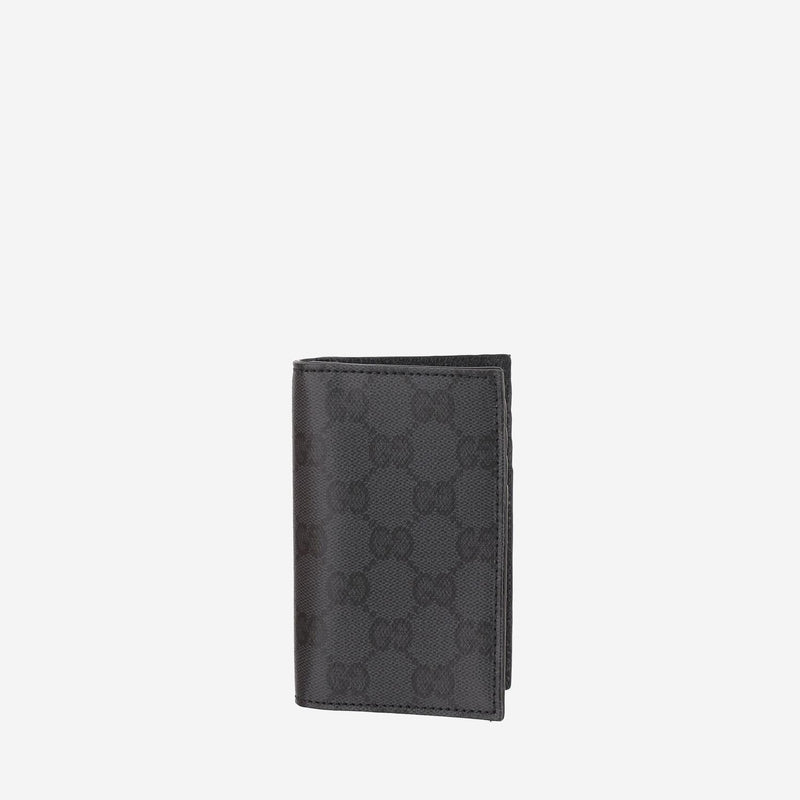 Gucci Gg Fabric Card Case — Black Cotton Wallets & Cardholders
