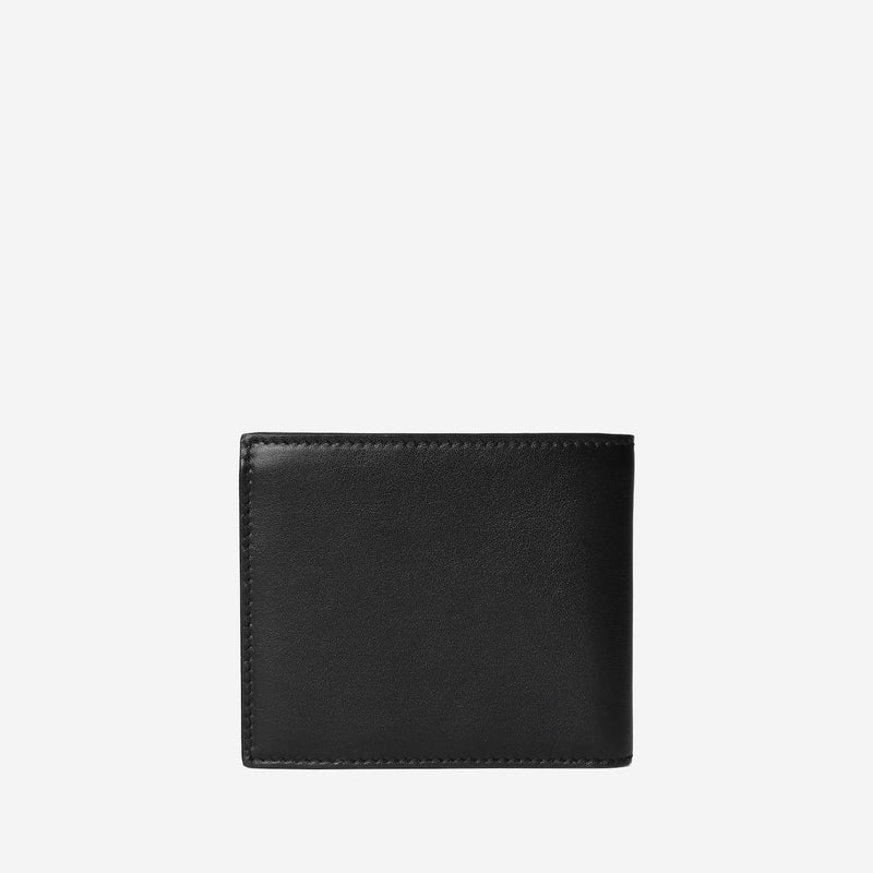 Gucci Calfskin Bi-Fold With Clamp Wallet — Black